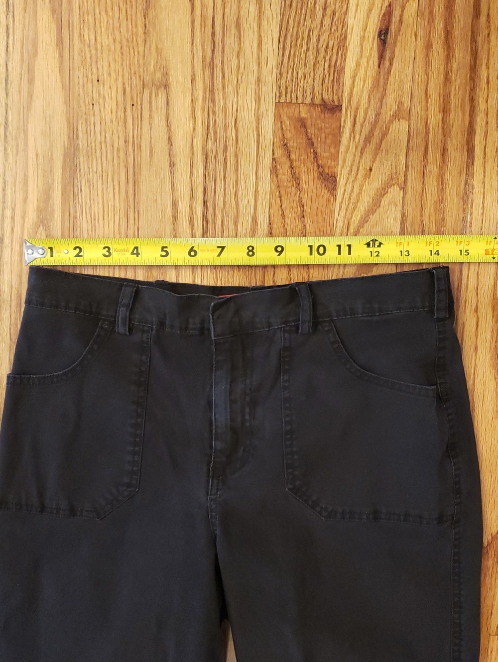 Vtg Gloria Vanderbilt Black Capris Pants Size: 10P - Picture 12 of 16